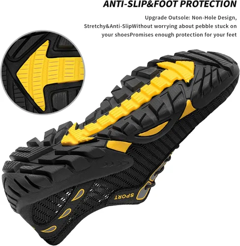 Vista 5 de SOBASO Zapatos de agua para mujer, secado rápido, senderismo, natación, playa, río, zapatos para pesca, deportes acuáticos, buceo, vela, viajes