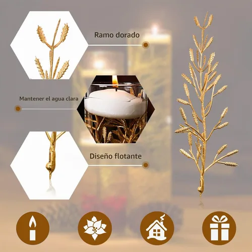 Vista 3 de WILLBOND 30 piezas de flores artificiales para velas flotantes, flores flotantes, rellenos de jarrones para centros de mesa, mini relleno de flores