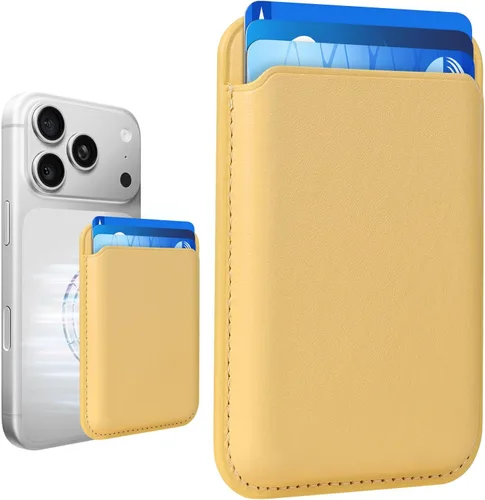 Vista 11 de Cartera de cuero Mag-Safe RFID magnética más resistente para la serie iPhone 17, accesorios Mag-Safe que se adhieren a la serie de iPhone Verde claro
