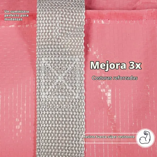 Vista 8 de Bolsas de mudanza extra grandes resistentes con asas extra largas, incluye correas de mochila, fácil almacenamiento para ahorrar espacio