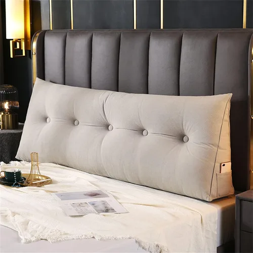 Vista 13 de Almohada triangular grande de cuña de lectura, cabecera de dormitorio, respaldo de cama con soporte de posicionamiento, cojín de descanso de cama