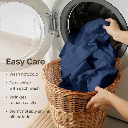 Vista 20 de California Design Den Sábanas de Algodón Egipcio 100%, Juego de Sábanas de Lujo Auténtico Certificado Tamaño Full con Bolsillo Profundo, Satén Suave