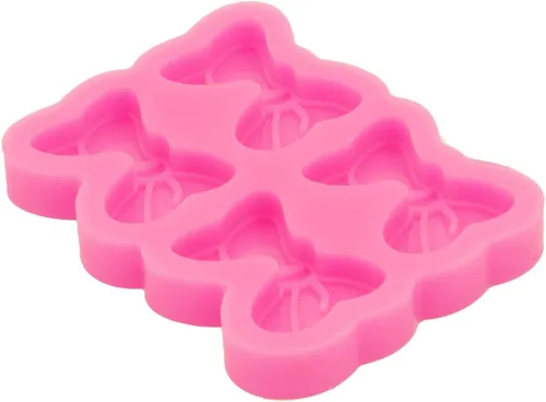 Vista 7 de Lindo molde de resina de silicona con nudo, mini molde para pajarita, molde de chocolate para decoración de pasteles de postres y postres