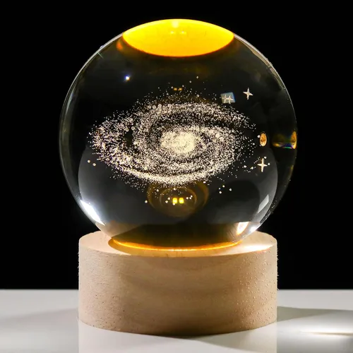 Vista 6 de Regalos de Bola de Cristal 3D de Trébol para Mujeres y Hombres - Estatua de Trébol Pisapapeles Cumpleaños Regalos Irlandeses para Mejor Amiga Hija