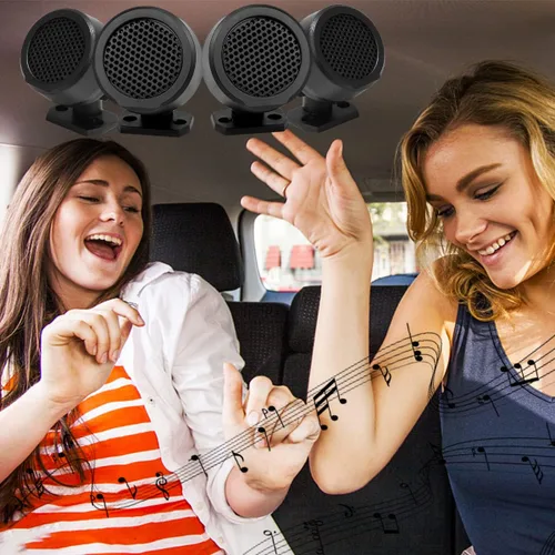 Vista 7 de FERCAISH 4 altavoces de coche de 500 W, TP-006A de alta potencia estéreo para coche, altavoces verticales redondos fáciles de instalar para montaje