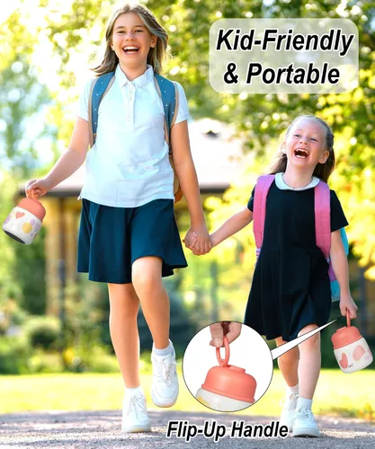 Vista 5 de KTKUDY - Termo de 17 onzas para comida caliente, niños y adultos, boca ancha, cuchara plegable Keeps hot 12 hours & cold 20 hours, Leak-proof