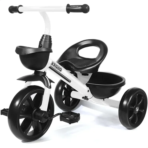 Vista 14 de KRIDDO - Triciclo para niños de 2 a 5 años - Regalo para niños pequeños - Negro