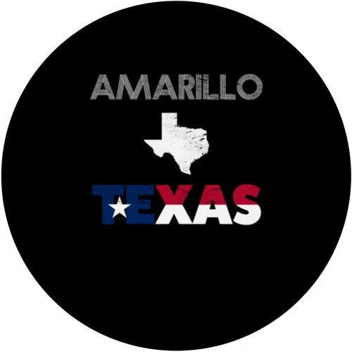 Vista 3 de Amarillo, TX bandera de Texas recuerdo nativo turístico PopSockets intercambiable PopGrip