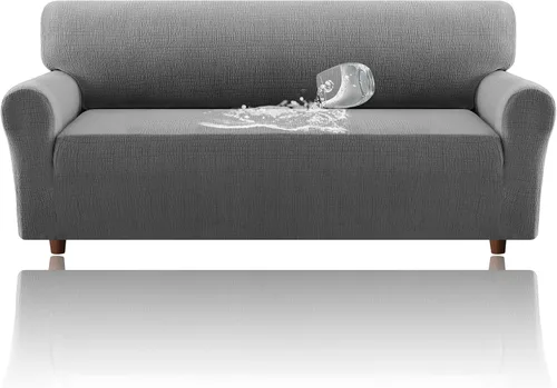 Vista 14 de H.VERSAILTEX - Funda elástica para sofá de jacquard con protector de muebles impermeable de 1 pieza, fundas para sofá elásticas con parte inferior