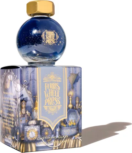 Vista 63 de Ferris Wheel Press Tinta, Ferritales Edición Limitada, La Sinfonía Crepúsculo, Índigo con Brillo Azul, Botella de Tinta para Pluma Estilográfica