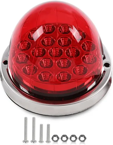 Vista 14 de PIT66 Lente transparente Luz LED azul Sandía (19 LED) Marcador de luz intermitente universal