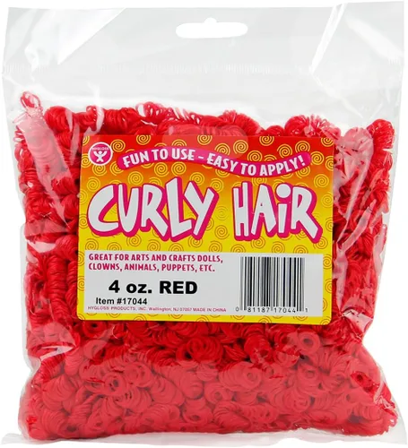 Vista 8 de Hygloss Cabello Rizado de Muñeca de 16 oz para Manualidades Surtido - Cabello Sintético Premium para Hacer Muñecas, Marionetas y Proyectos de Artes