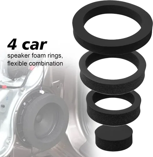 Vista 6 de VOFONO - Anillos de espuma para altavoz de alto rebote de 6 pulgadas, 6.5 pulgadas, 6.75 pulgadas, paquete de 4 unidades universales