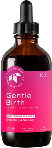 Vista 8 de Mountain Meadow Herbs Gentle Birth for Birth Prep / Preparación del parto, extracto de hierbas líquido de acción rápida para apoyo al parto - 4oz