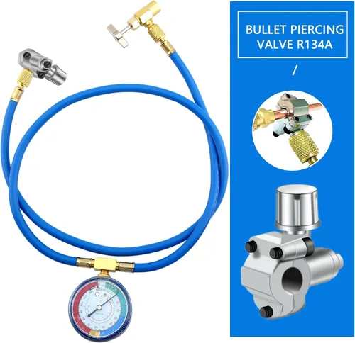 Vista 7 de 15 piezas de válvula perforadora de bala BPV-31 Kits de válvula refrigerante puede grifo válvula ajustable compatible 1/4 5/16 3/8 pulgadas