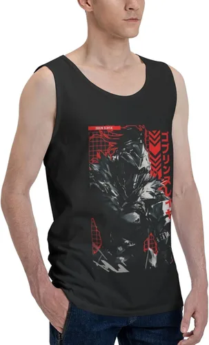 Vista 2 de Anime Manga Goblin Slayer Tank Top Mens Summer O-Neck Vest Cotton Fashion Sleeveless T-Shirts
