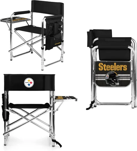 Vista 50 de Picnic TIME NFL Unisex-Adult NFL Sports Chair with Side Table, Beach Chair, Camp Chair for Adults