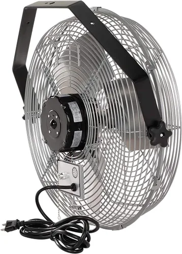 Vista 8 de TPI Ventilador de estación de trabajo - 18 pulgadas. 5750 CFM, 120 voltios, número de modelo U-18-TE