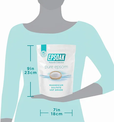Vista 8 de Sales de Epsom para baño, spa, ducha y pies de Epsoak, Blanco