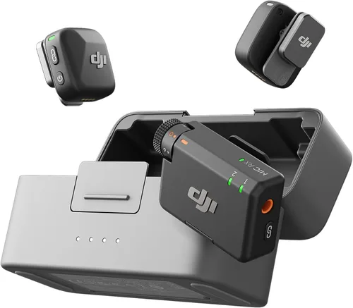 Vista 11 de DJI Mic Mini (1 TX + 1 RX), micrófono inalámbrico Lavalier para iPhone/cámara/Android, ultraligero, audio rico en detalles, cancelación de ruido