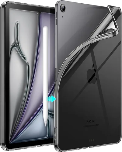 Vista 9 de JETech - Funda para iPad de 9.7 pulgadas (6ª/5ª generación, 2018/2017), funda delgada transparente de TPU suave y a prueba de golpes (transparente)