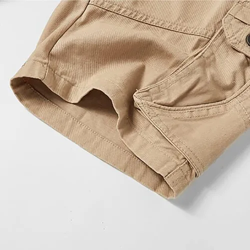 Vista 5 de Men Cargo Shorts Classic Fit Lightweight Ripstop Pants Tactical Outdoor Work Short Trousers with Multi Pocket
