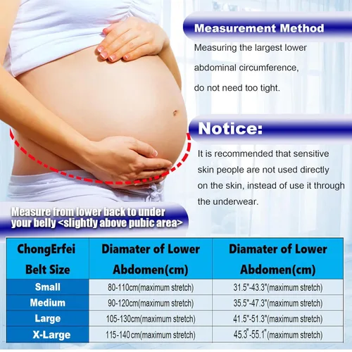 Vista 6 de ChongErfei Cinturón de maternidad para embarazo, banda de vientre 3 en 1, cinturón de apoyo de maternidad para dolor de espalda, pélvicocadera