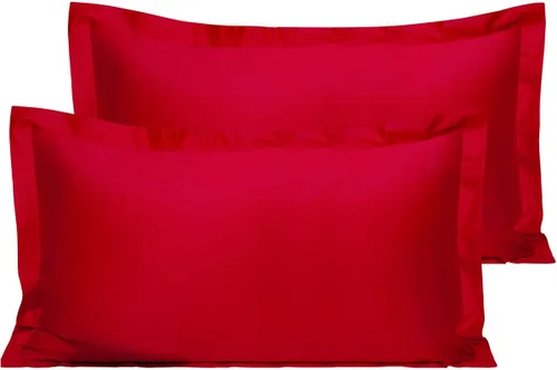 Vista 40 de NTBAY Fundas de almohada estándar de algodón – Fundas de almohada de algodón egipcio de 500 hilos, paquete de 2 fundas de almohada Oxford súper