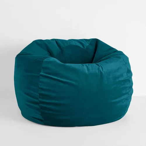 Vista 12 de Sorra Home Puf – Cojín de felpa y cómodo para interiores con relleno de frijoles trupedic para todas las edades, color morado Barrett