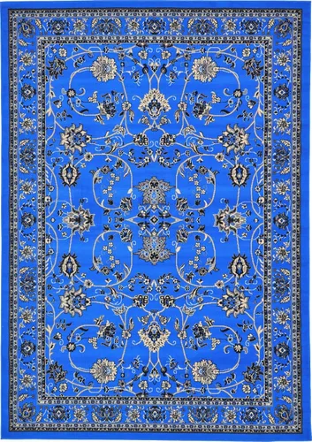 Vista 88 de Unique Loom Sialk Hill Collection - Alfombra de área Washington (6' 1" x 9' Rectángulo Burdeos/Crema)