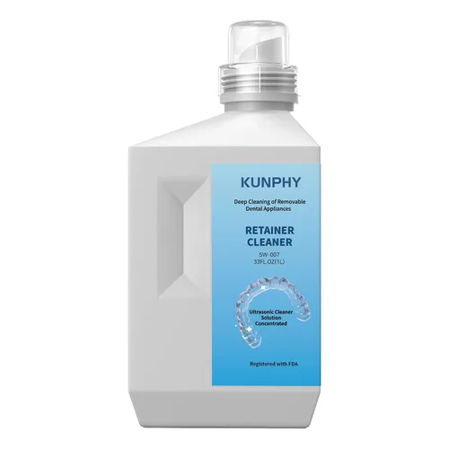 Vista 12 de KUNPHY Máquina Limpiadora Ultrasónica de Retenedores 2026, Cápsula de Limpieza Dental de 48 kHz para Brackets, Protector Nocturno, Protector Bucal