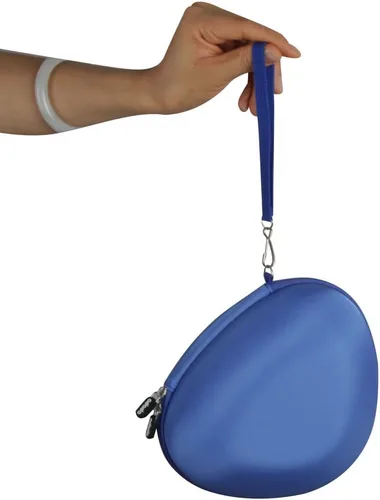 Vista 6 de adada Estuche rígido de viaje para auriculares iClever HS19/iClever BTH12 para niños (azul)