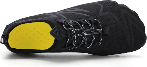 Vista 2 de Whatseaso Zapatos acuáticos para mujeres y hombres, de secado rápido, zapatos descalzos para buceo, natación, surf, aqua, caminar, playa, yoga