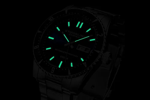Vista 7 de Stuhrling Original Reloj suizo automático Datemaster Heritage 1004 de 1.732in, Datemaster Heritage