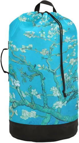 Vista 16 de Mochila para lavandería, cesta extra grande resistente para ropa sucia, correas ajustadas para campamento, universidad, gimnasio, hotel, hogar, 29.3