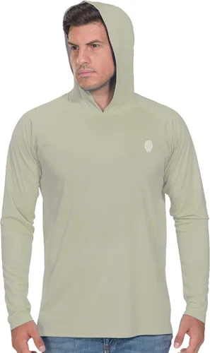 Vista 32 de Camisa de pesca para hombres de manga larga, con protección solar SPF 50+ UV, camiseta tipo sudadera Negro