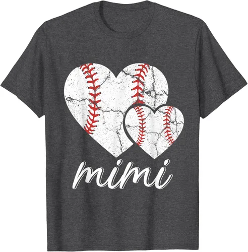 Vista 39 de Camiseta de béisbol Mimi para el Día de la Madre, Negro, S