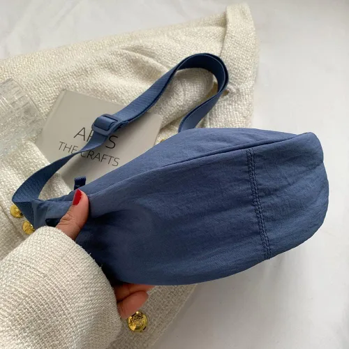 Vista 5 de Crescent Bag for Women Men Nylon Crossbody Bag Lightweight Hobo Sling bag Small Shoulder Bag Purse Dumpling Bag