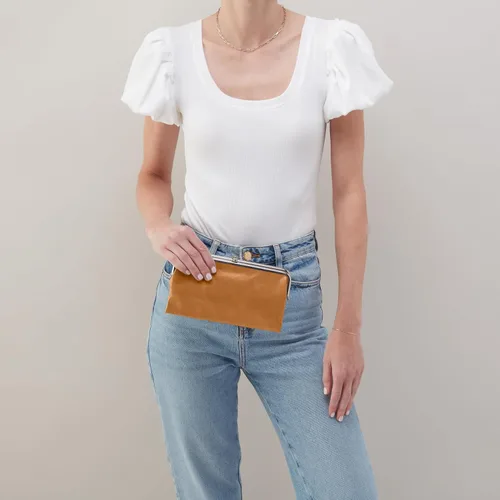 Vista 3 de HOBO Cartera de mano de cuero Lauren para mujer