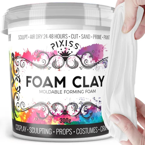Vista 8 de Arcilla de espuma para modelar de espuma seca al aire – Arcilla suave para cosplay para añadir slime, arcilla de moldeo para esculpir con espuma