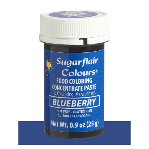 Vista 2 de Sugarflair - Pasta concentrada para colorante alimentario, 0.88 oz de arándanos