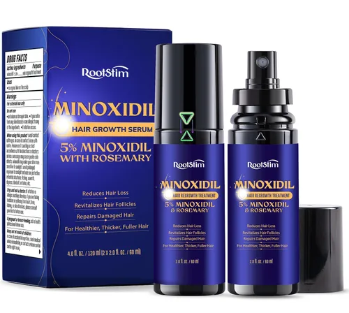 Vista 11 de 5% Minoxidil Hair Growth for Men and Women: Extra Strength Minoxidil Hair Loss Treatment Serum with Rosemary for Faster Stronger Thicker Hair Growth