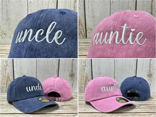 Vista 66 de Sombreros bordados para tío tía, abuelo, abuela, mamá, mini