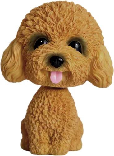Vista 10 de IBWell Mini perro con cabeza de resina, para decoración de tablero de tablero de tablero de auto Negro B