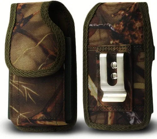 Vista 3 de Funda para cinturón de transporte, funda resistente de nailon con clip de metal, compatible con Kyocera Cadence LTE, Dura XTP, Dura XV E4520/Plus