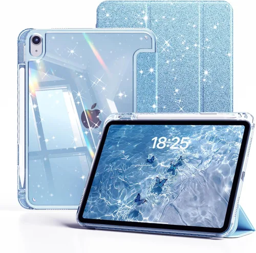 Vista 12 de kenke Funda para iPad (A16) de 11ª generación de 11 pulgadas 2025, iPad de 10.9 pulgadas 2022 con soporte para lápices, funda de marco de TPU suave