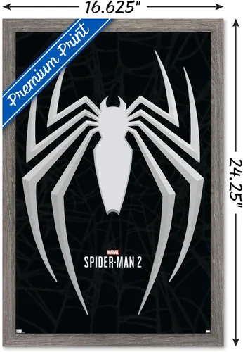 Vista 3 de Trends International Marvel's Spider-Man 2 - Póster de pared con icono de Peter Parker, 22.4 pulgadas de largo x 14.7 pulgadas de ancho, versión