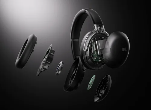 Vista 8 de JBL Tour One M3 Smart Tx - Auriculares inalámbricos con cancelación de ruido supraaurales con transmisor inteligente, audio de alta resolución Negro