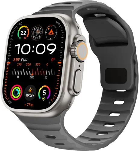 Vista 8 de Correas de silicona deportivas compatibles con Apple Watch Band de 1.929 in, 1.811 in, 1.772 in, 1.732 in, 1.654 in, 1.614 in, 1.575 in, 1.496 in