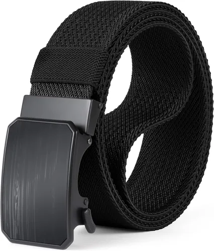 Vista 11 de Auto Lock Ratchet Belt for Men Elegant Dressing Belt Buckle 1.5" Wide Elastic Nylon Tactical Belts Thicker